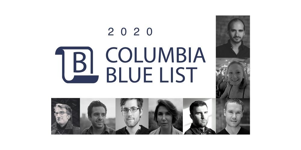 Image for 'Columbia Blue List' with headshots of selected writers.