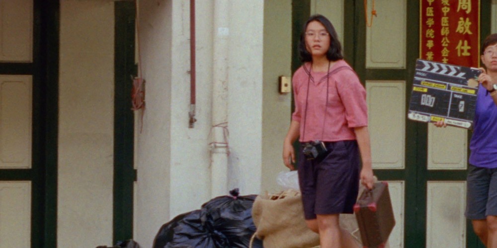 Woman walking on the street