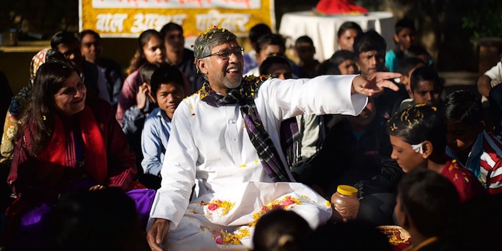 Indian man dancing at a celebration