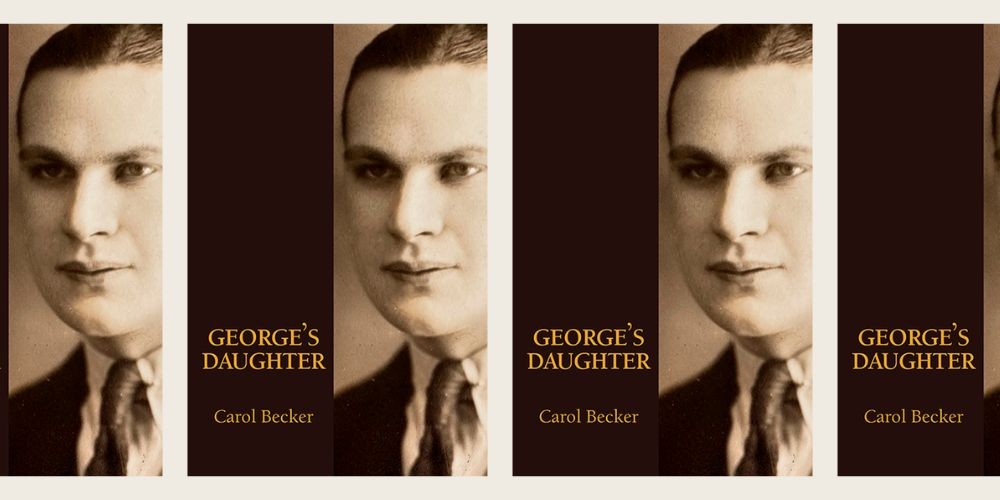 Book cover of "George's Daughter" with sepia photo of person. 
