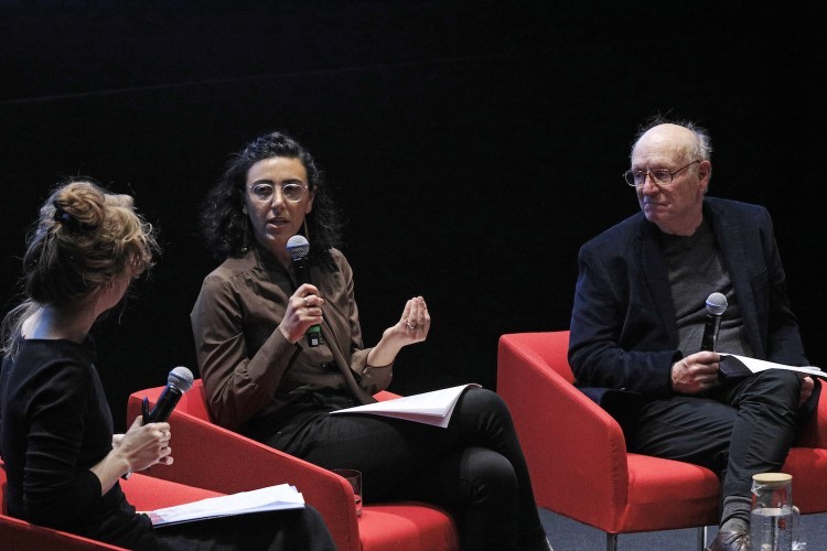 Catherine Fennell (left), Nadia Gaber (middle), and Jim Olson (right)
