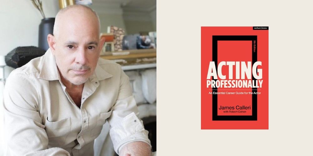 james callieri headshot, 'acting professionally' book cover