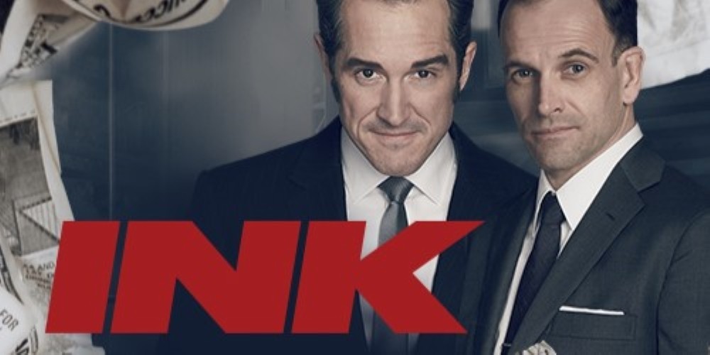 Poster for 'Ink' with two men in suits.