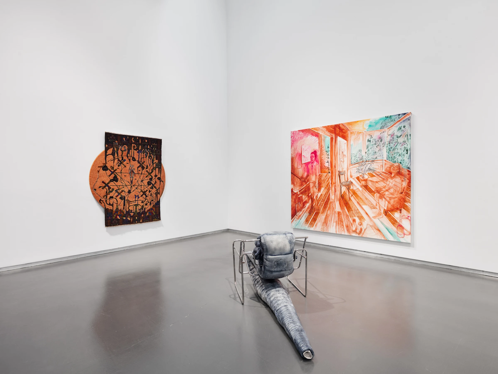True Alchemy installation view. From left: Asif Mian, Johanna Mirabel. Photo courtesy of Thierry Goldberg Gallery Work by Asif Mian