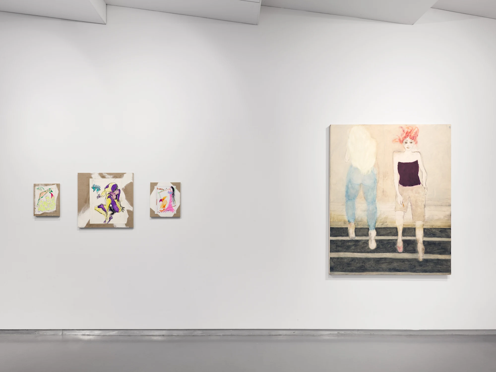 True Alchemy installation view. From left: Daniel Boccato, Emma Schwartz. Photo courtesy of Thierry Goldberg Gallery Work by Emma Schwartz