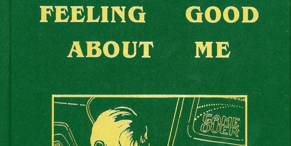 Cover of a greeen book. Titled 'Feeling Good About Me'
