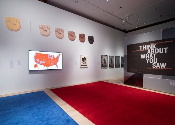 work from 'We Fight to Build a Free World: An Exhibition by Jonathan Horowitz'