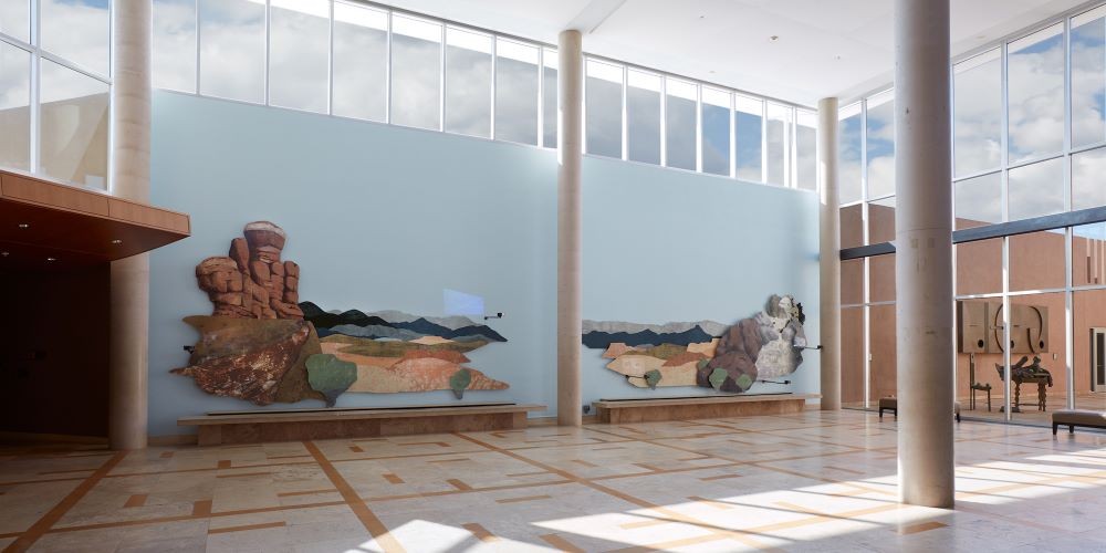 'Haunted' by Professor Nicola López. Photo Credit: Kim Richardson art installation in room with many windows