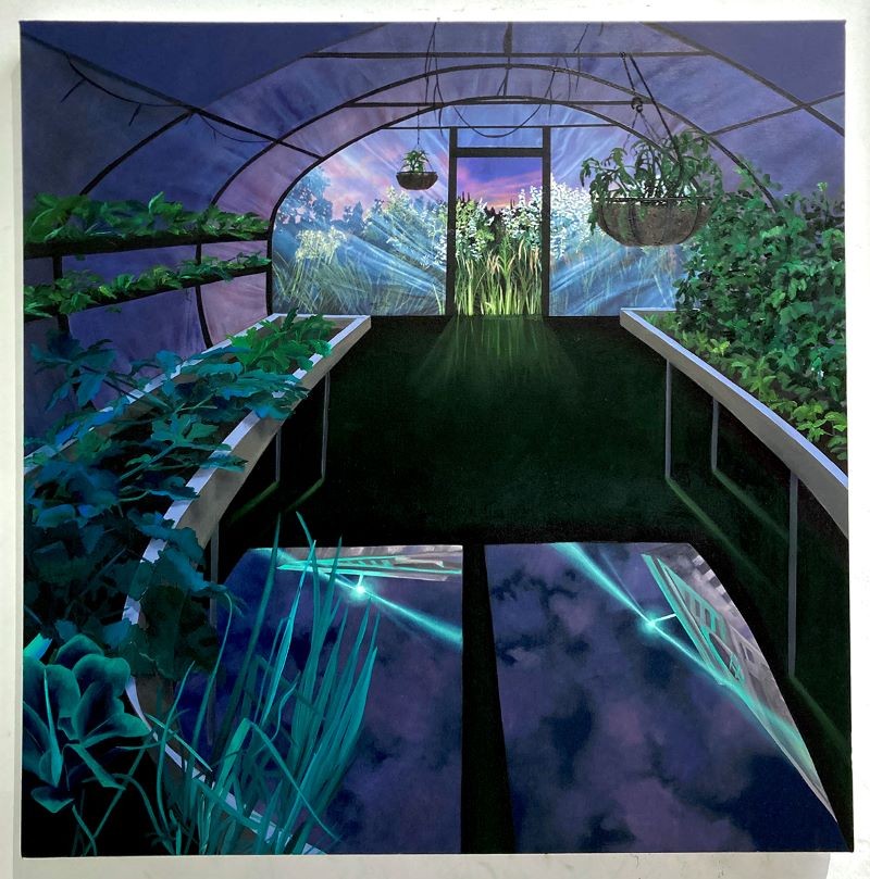 Kelsey Shwetz, 'Greenhouse', oil on canvas, 2020 painting