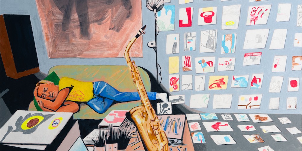 David Humphrey, 'How I Make My Pictures' (detail), courtesy of Fredericks & Freiser, NY. 