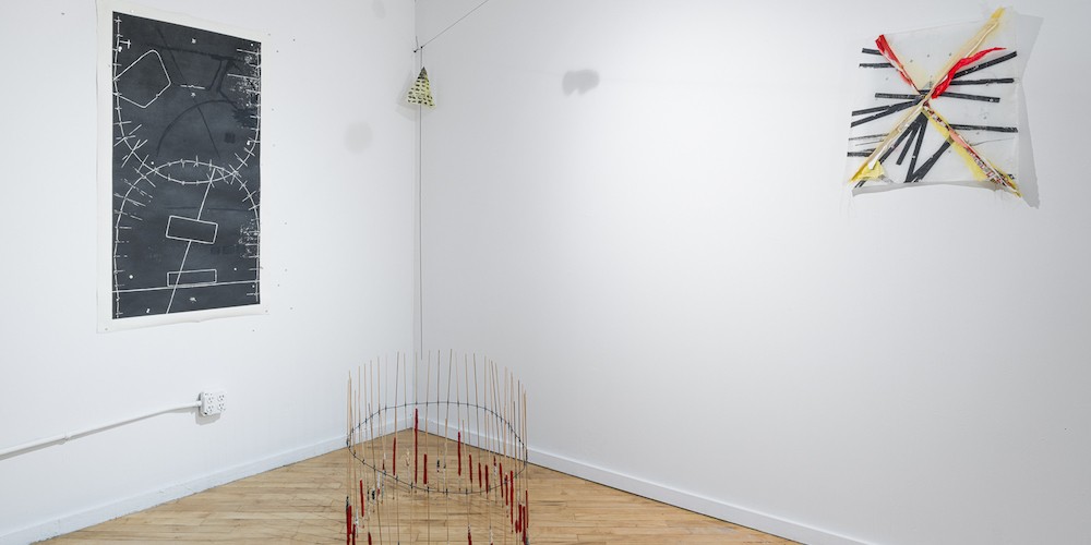 Cecilia Caldiera '23, 'Our House,' (installation view, courtesy of Subtitled NYC)
