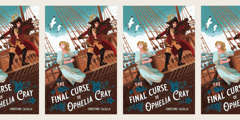 collage of book cover "the final curse of ophelia cray"