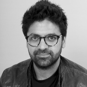 black and white portrait of the writer