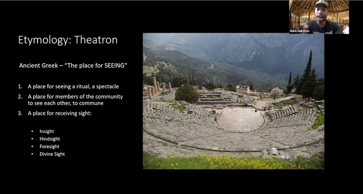 Image and definition of Theatron