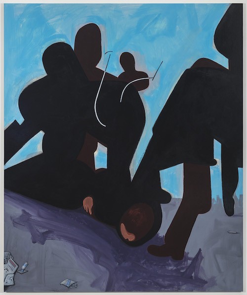  David Humphrey, "On the ground," 2020, Acrylic on canvas