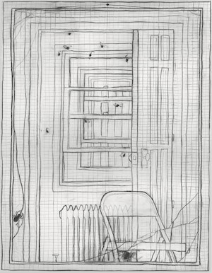 NYC APT ii - Reasonable Mortgage, charcoal and graphite on paper, by James Mercer '20